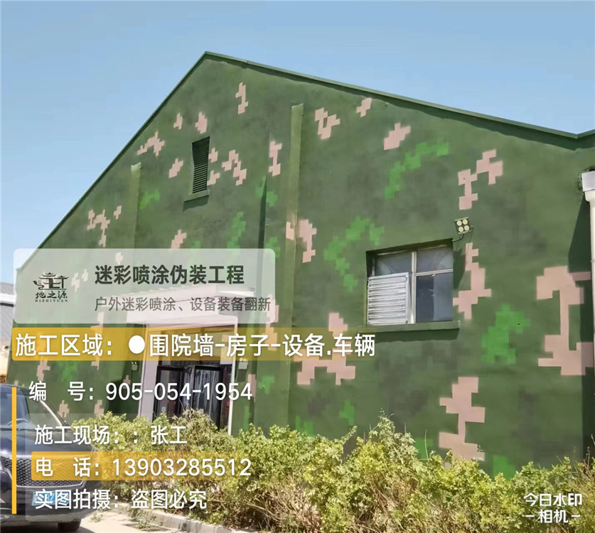 文昌外墙数码迷彩漆施工报价清单(100㎡标准墙面测算)